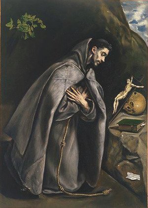 El Greco - St. Francis Venerating the Crucifix