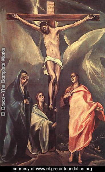 El Greco - Christ On The Cross With The Two Maries And St John 1588