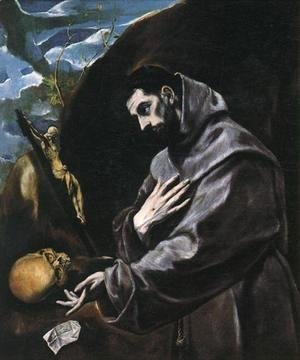 El Greco - St Francis Praying 1580-90