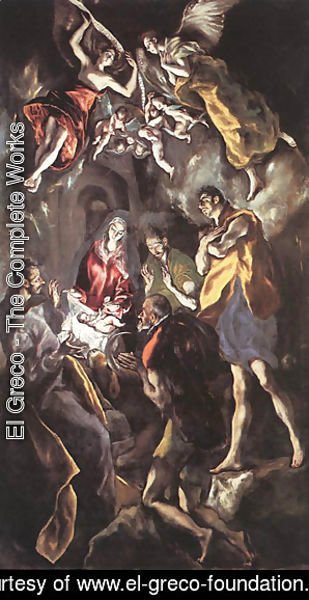 El Greco - The Adoration Of The Shepherds C 1614