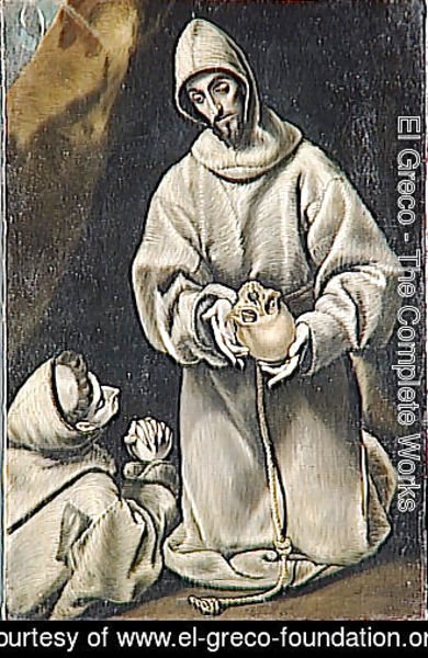 El Greco - St. Francis and brother Leo meditating on death