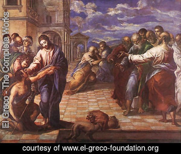 El Greco - Christ Healing the Blind c. 1567