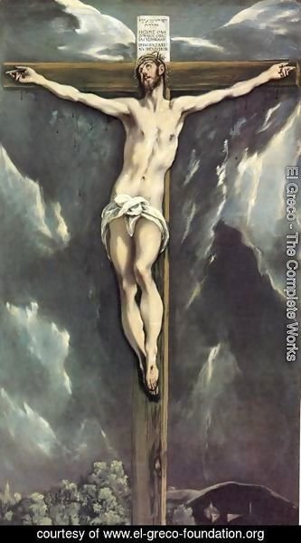 El Greco - Christ On The Cross With Landscapes