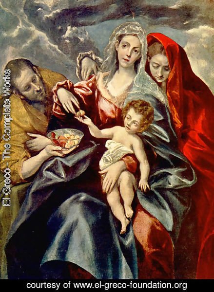 El Greco - The Holy Family with St Mary Magdalen 1595-1600