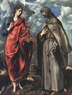Saints John the Evangelist and Francis, 1600