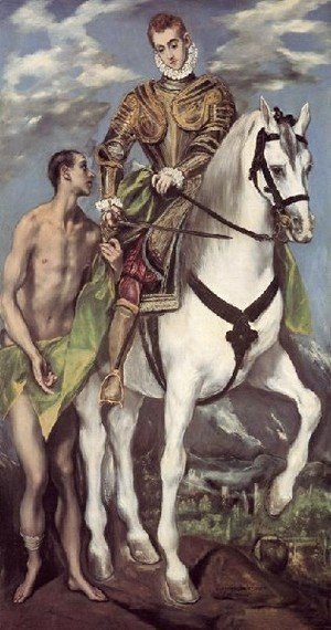 El Greco - St Martin and the Beggar 1597-99
