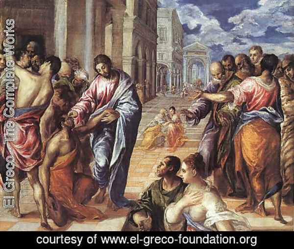 El Greco - The Miracle of Christ Healing the Blind 1575