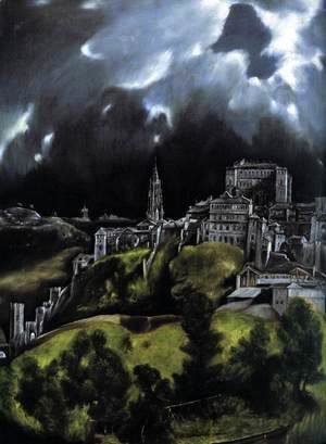 View of Toledo (detail) 1597-99