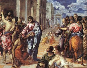Christ Healing the Blind 1570s