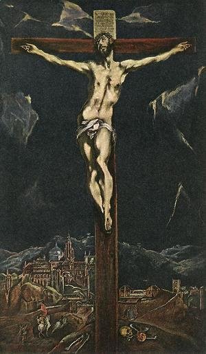 El Greco - Christ in Agony on the Cross 1600s