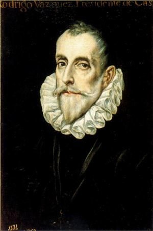 Portrait of Rodrigo Vazquez 1585-90