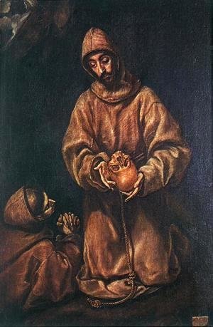El Greco - St Francis and Brother Rufus 1600-06