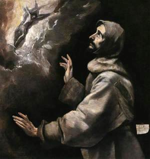 St Francis Receiving the Stigmata 1585-90