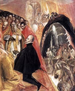 El Greco - The Adoration of the Name of Jesus (detail 2) 1578-80