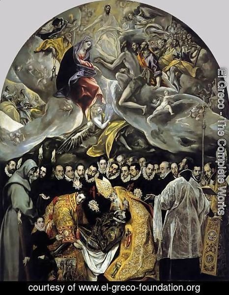 El Greco - The Burial of the Count of Orgaz 1586-88