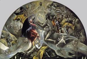 El Greco - The Burial of the Count of Orgaz (detail 2) 1586-88