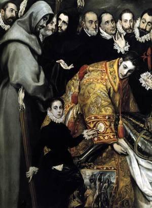 El Greco - The Burial of the Count of Orgaz (detail 3) 1586-88