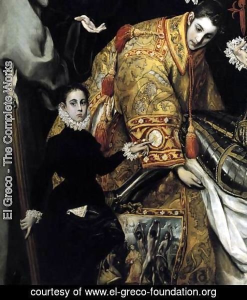 El Greco - The Burial of the Count of Orgaz (detail 4) 1586-88