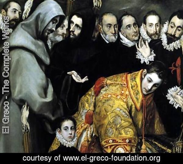 El Greco - The Burial of the Count of Orgaz (detail 5) 1586-88