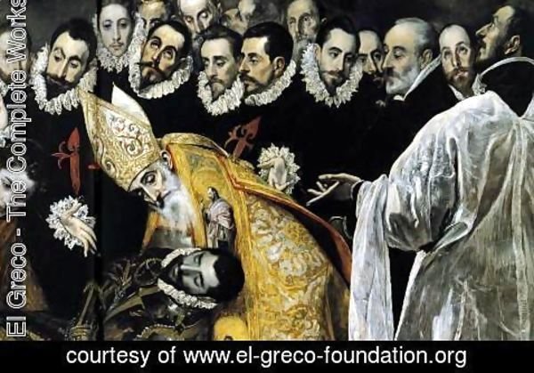 El Greco - The Burial of the Count of Orgaz (detail 6) 1586-88