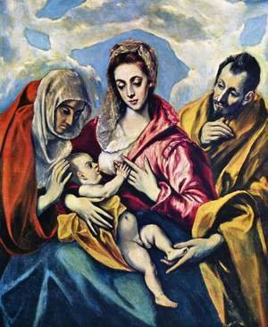 El Greco - The Holy Family c. 1595