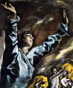 El Greco - The Opening of the Fifth Seal (detail 1) 1608-14