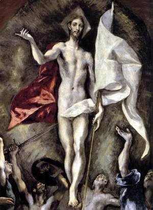 El Greco - The Resurrection (detail 1) 1596-1600