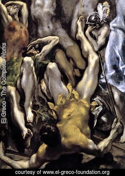 El Greco - The Resurrection (detail 2) 1596-1600