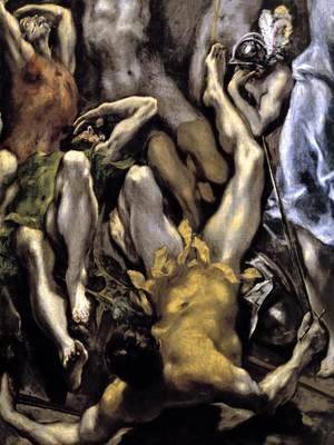 El Greco - The Resurrection (detail 2) 1596-1600