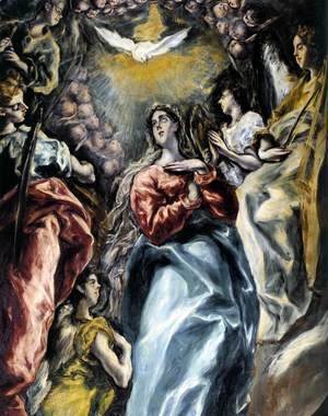 El Greco - The Virgin of the Immaculate Conception (detail 1) 1608-13