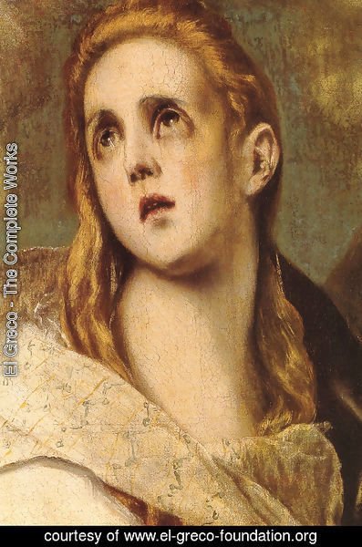 El Greco - The Penitent Magdalene [detail]