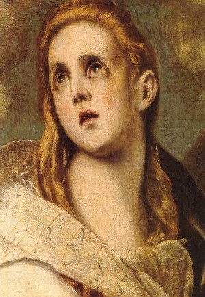 El Greco - The Penitent Magdalene [detail]