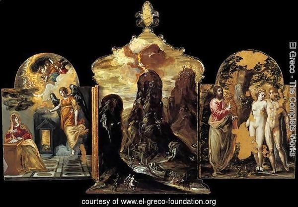 The Modena Triptych (back panels)