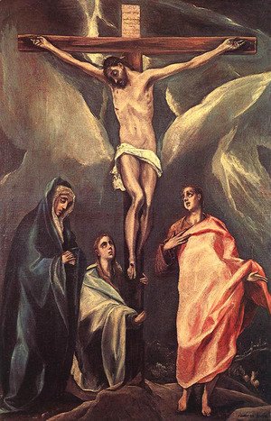 Christ On The Cross With The Two Maries And St John 1588