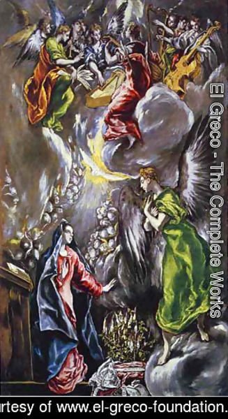 El Greco - The Annunciation 1590s