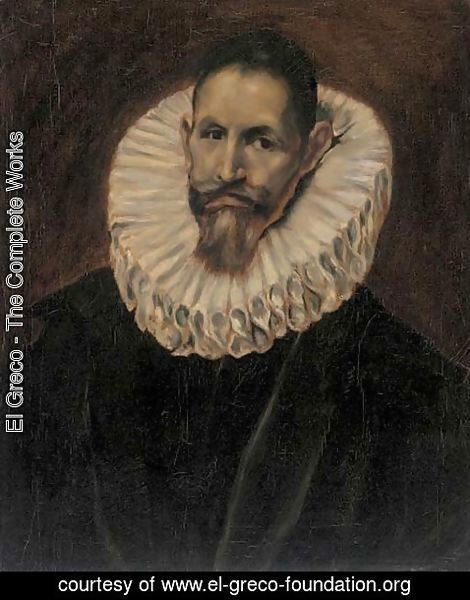 El Greco - Portrait of Jeranimo de Cevallos, half-length