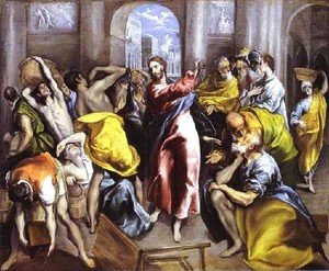 El Greco - Christ Driving The Traders From The Temple Ii