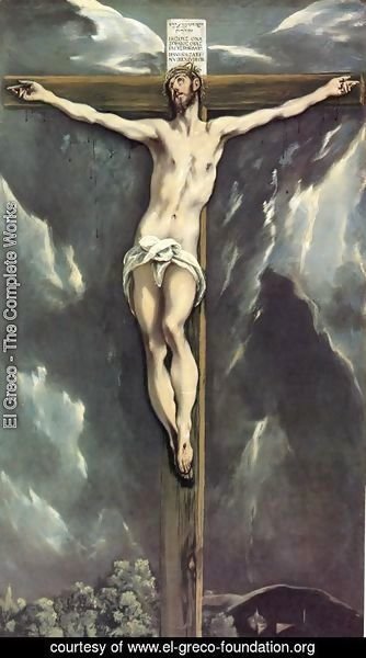 Christ On The Cross With Landscapes