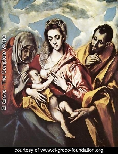 El Greco - Holy Family (The Virgin of the Good Milk)  1594-1604