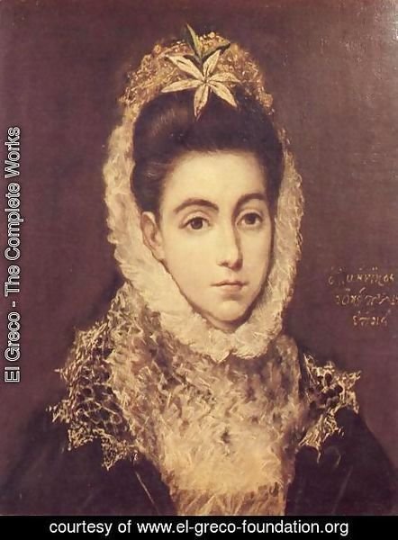 El Greco - Lady With A Flower In Her Hair