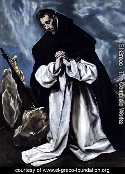 El Greco - St Dominic in Prayer 1586-90