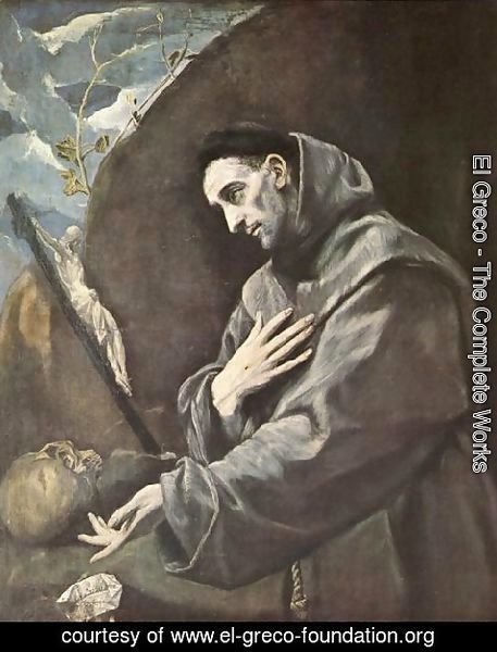 El Greco - St  Francis In Meditation