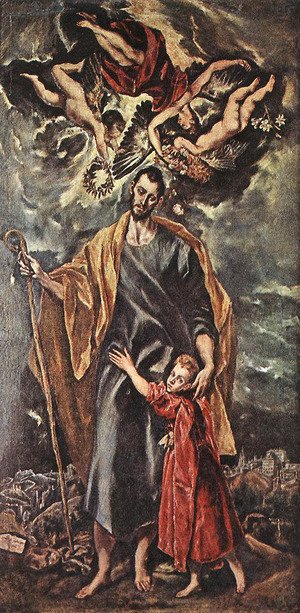 El Greco - St Joseph and the Christ Child 1597-99