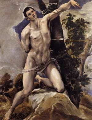 El Greco - St Sebastian 1577-78