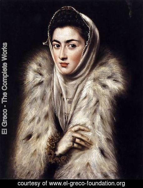 El Greco - A Lady in a Fur Wrap 1577-80