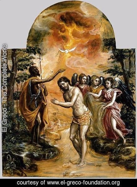 El Greco - Baptism of Christ 1568