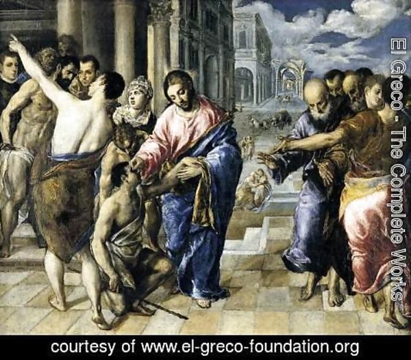 El Greco - Christ Healing the Blind 1570-75
