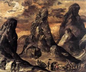 El Greco - Mount Sinai 1570-72