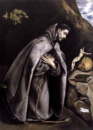 El Greco - St Francis Meditating c. 1595