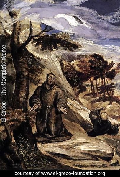 El Greco - St Francis Receiving the Stigmata 1570-72